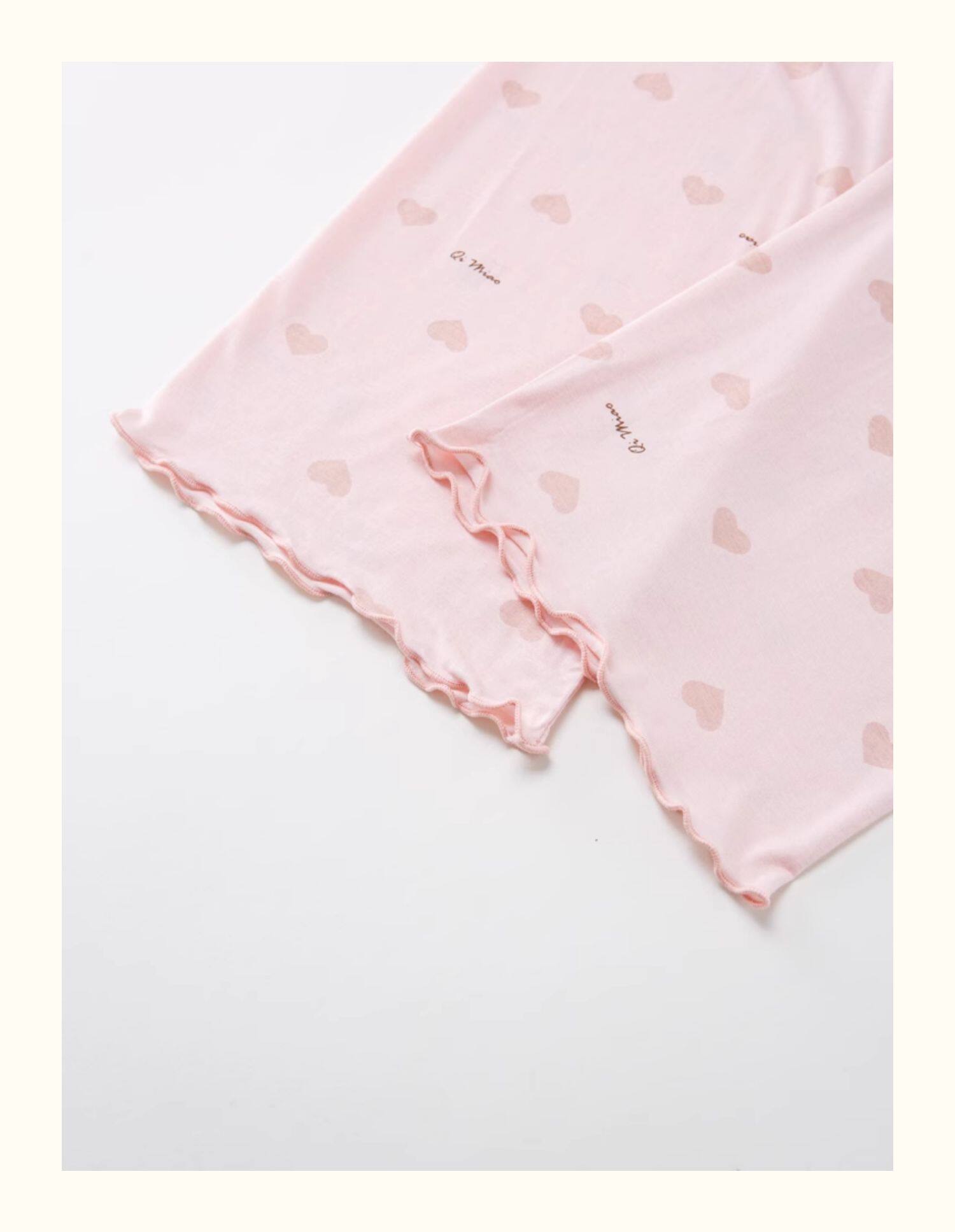 软糯透气儿童莫代尔睡衣女童家居服女孩空调服花边睡衣宝宝冰丝薄 — 14