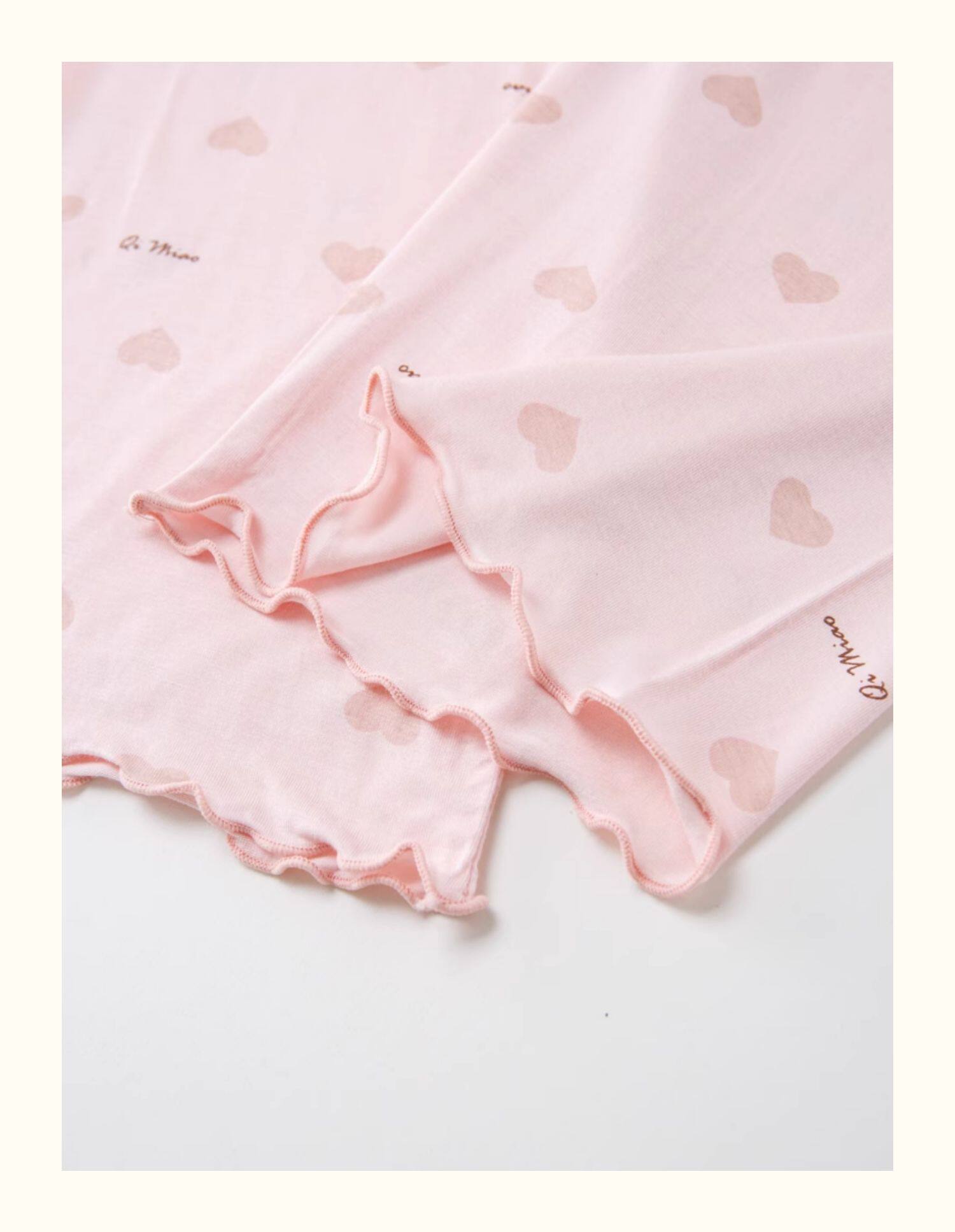 软糯透气儿童莫代尔睡衣女童家居服女孩空调服花边睡衣宝宝冰丝薄 — 17