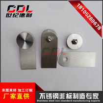 304 stainless steel railing pendant handrail glass grab column glass pendant connector corner code ear piece
