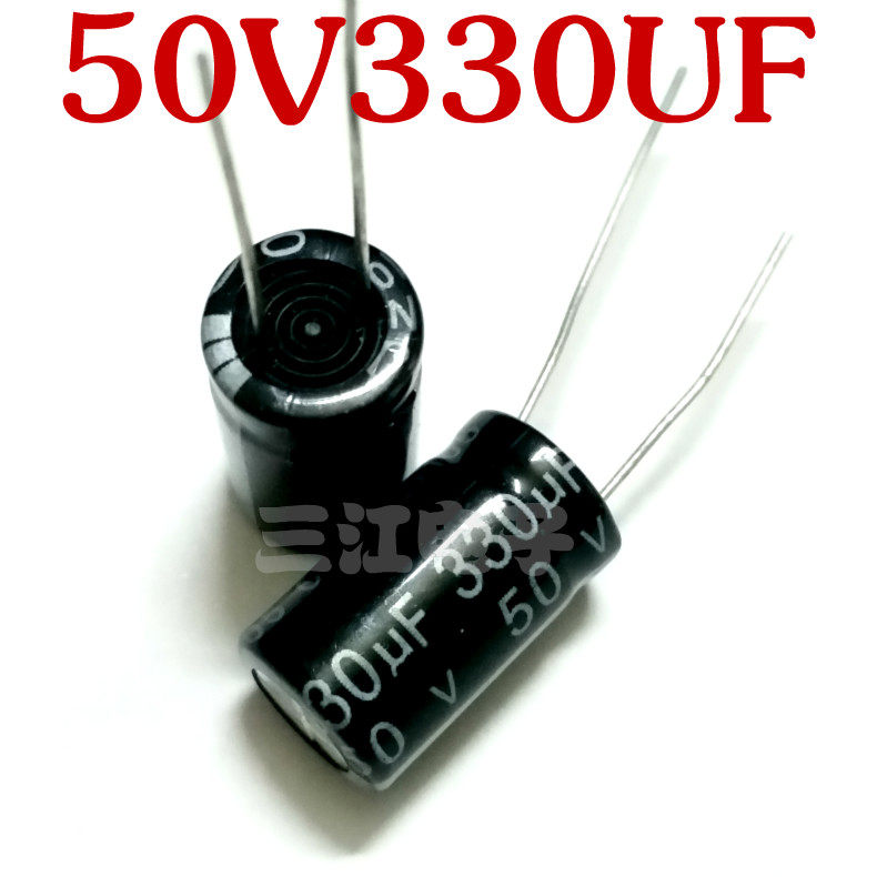 50V330UF premium brand new long life plug-in electrolytic capacitor 330UF 50V 10X16 330 micro-method