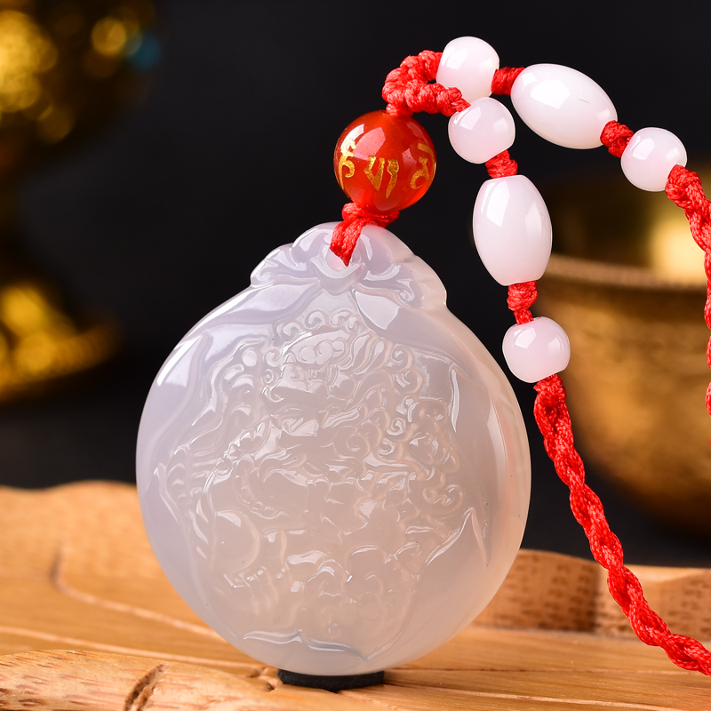 Kai Guang 2021 Zodiac Tai Sui Kirin blessing Lu Golden Lion welcome Fu Lu Jewelry pendant mascot