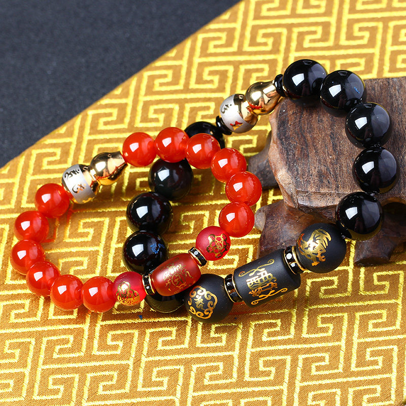 2021 Chicken triple knot Ruibao year-old hand Xiao Chicken Ji Cai Ying Lu Xinghong increase love bracelet