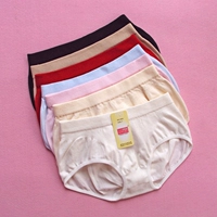 Wen Dai Shi Bà Cotton Mid-Eo Dàn tam giác tóm tắt Cotton Hip Quần 3500 quần lót cho người béo