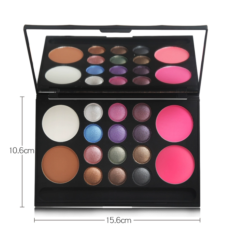 Hộp đựng đồ trang điểm thời trang AIHUIJI Hộp đựng đồ trang điểm Pan Pan Repair Repair Blush Eyeshadow Makeup Dish - Bóng mắt