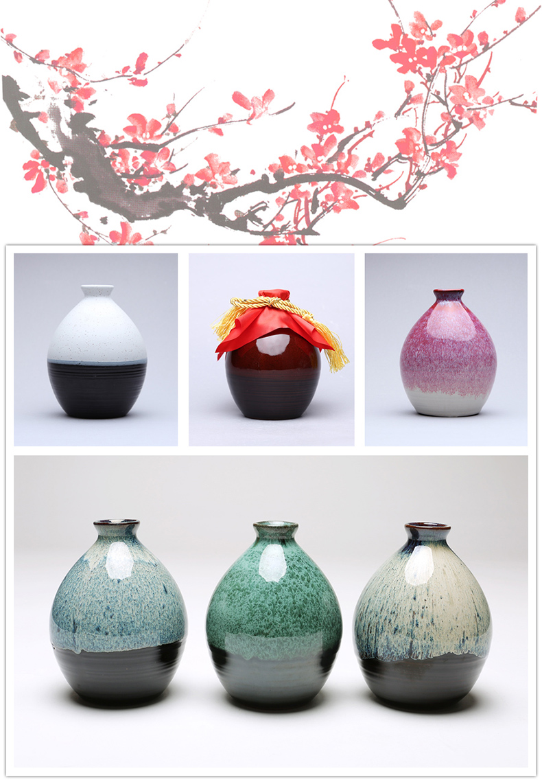 An empty bottle package mail combination 1 catty 500 ml earthenware mercifully wine liquor wine ceramic covers small wine jars