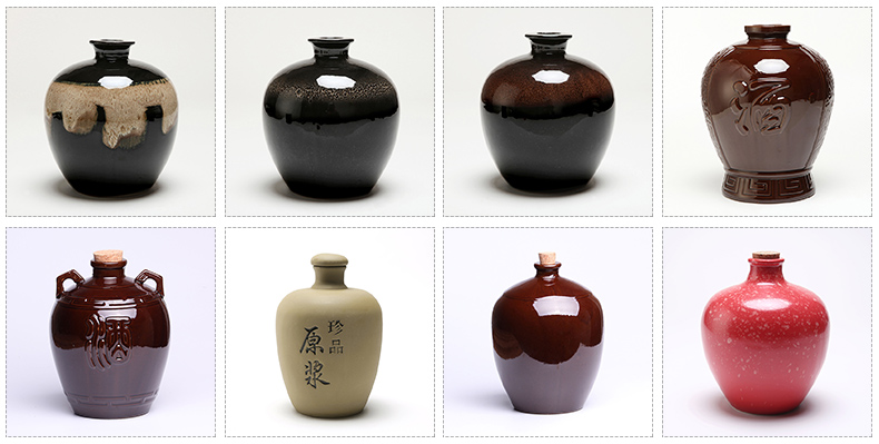 Package mail ancient garden soil in yixing pottery jars 5 jins of stock pot liquor cylinder retro home wine jar ceramic empty bottles