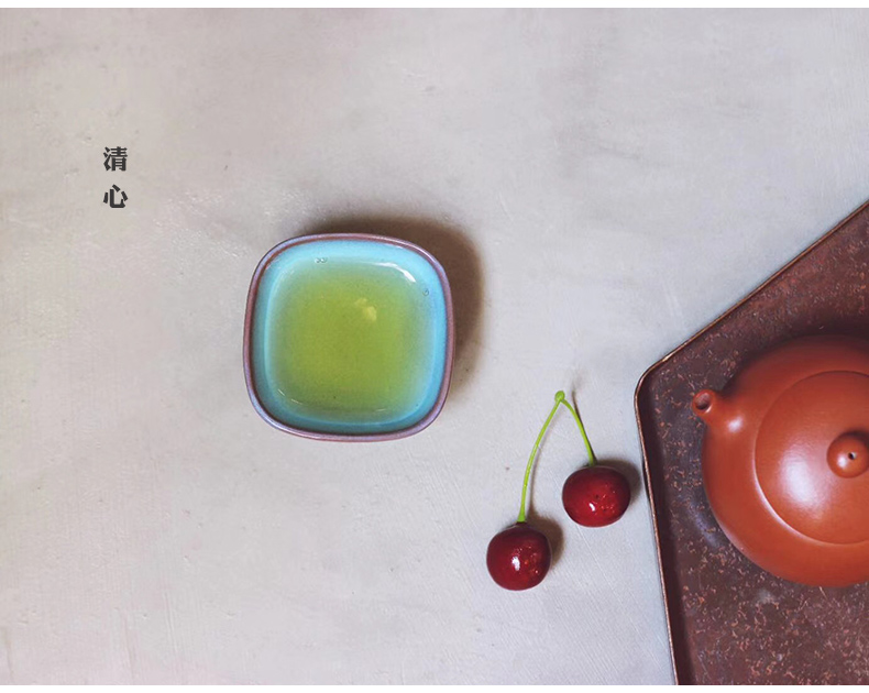 Yixing Japanese coarse ceramic tea cup purple sand to build one single variable sample tea cup cup female household kung fu master
