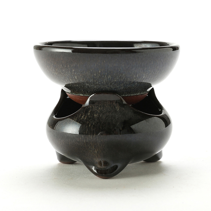 Kung fu tea accessories ceramic filter tea tea tea strainer creative violet arenaceous coarse pottery tea filter good)