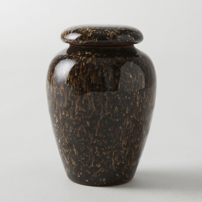 Ceramic POTS violet arenaceous coarse pottery violet arenaceous caddy fixings seal mini small tea caddy fixings variable storage slim