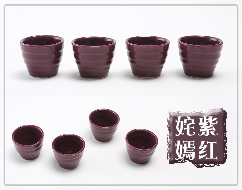Guyuan gốm rượu vang trắng tinh thần thủy tinh thủy tinh nhỏ đặt sáng tạo hầm rượu vang rượu vang thủy tinh đặt một hoặc hai kính nhỏ ly uống rượu vang