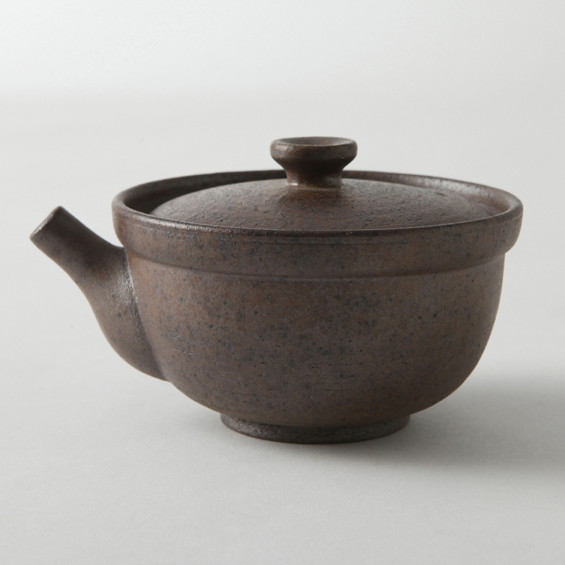 Coarse pottery violet arenaceous tureen Japanese ancient ceramic bowl tea cups wholesale hand grasp pot of kung fu tea full moon