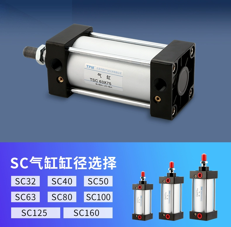 xi lanh khí nén quay Xi lanh khí nén TPM Asahi TSC63X50-S tiêu chuẩn TSC63X100 có cảm ứng từ SC63X150*200 xy lanh khí nén smc xy lanh khí nén 2 chiều
