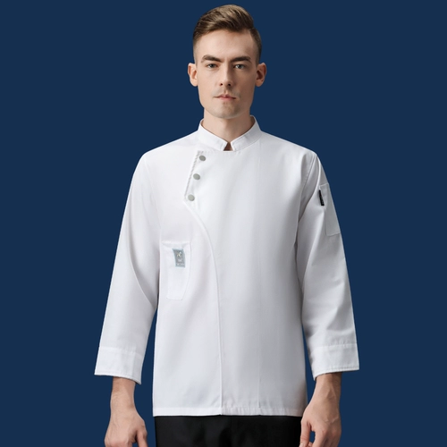 Старший шеф-повар Работа для мужчин с длинным рукавом осень и зимний западный ресторан для барбекю для хлебобулочного магазина кухонная одежда для женщин настройка