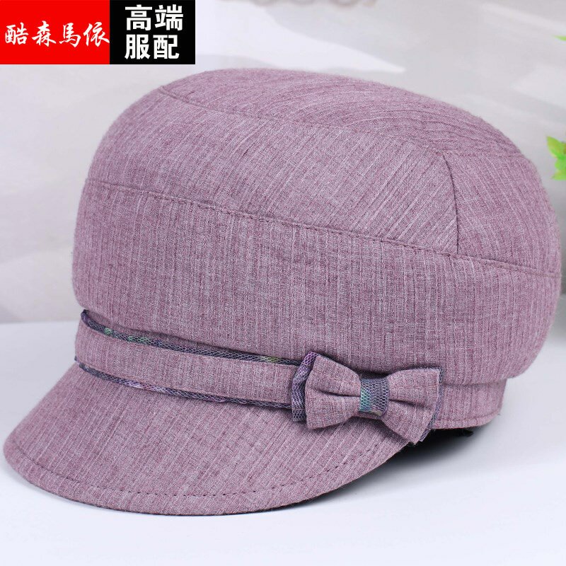 Summer middle-aged old man hat female spring autumn mom duckling hat thin old grandmother cloth cap casual cover
