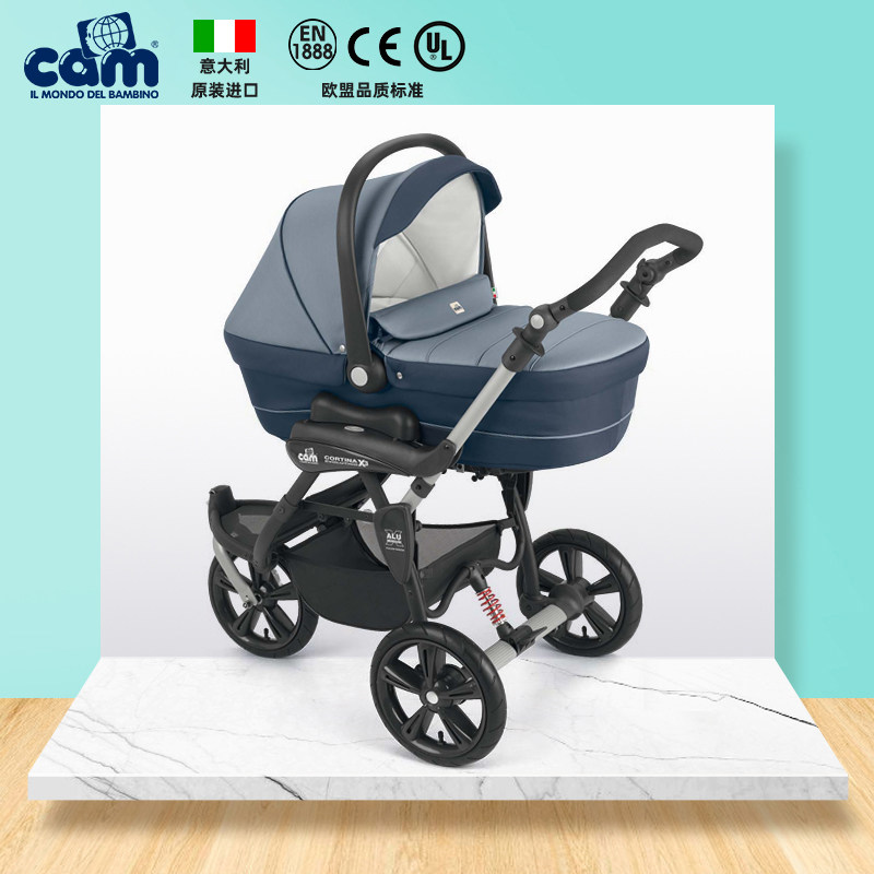 Three Wheel Cart Italy CAM Original Imported High Landscape Baby Stroller Stroller BB Multifunctional Folding