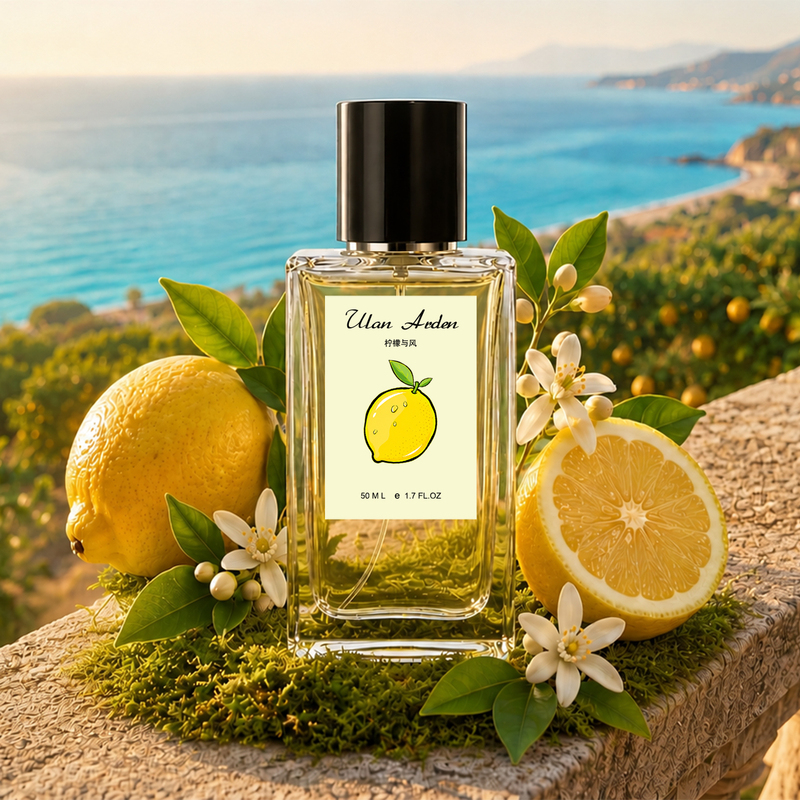Ulan Arden Lemon and Wind Perfume Citrus Cologne Lemon Scent Niche Brand Fresh and Long-Lasting Eau De Toilette
