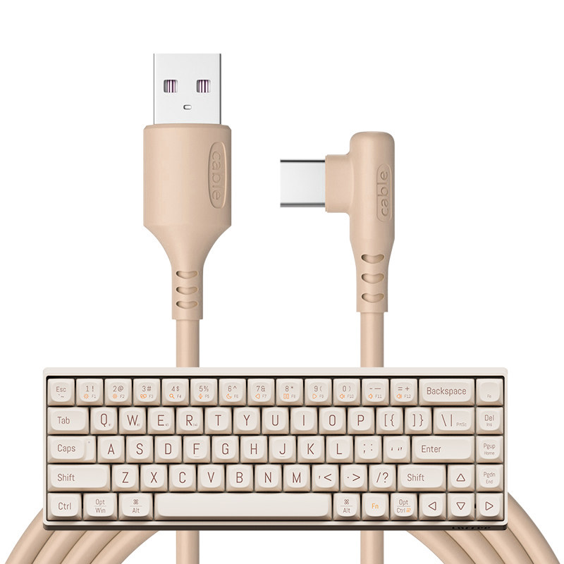 Suitable for Lofree Luofei Xiaoqiao mechanical keyboard Xiaolang data connection computer cable TYPE-C elbow charging cable