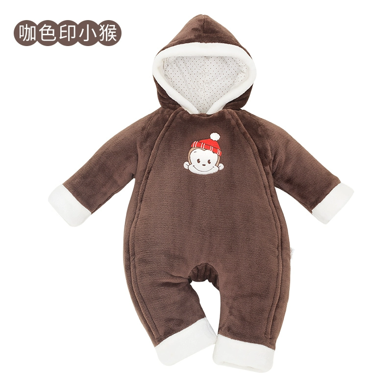婴儿连体衣秋冬加厚保