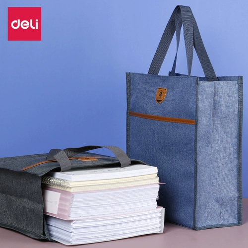 Deli File Bag Suctting Turting Rander Danochbags Большой -факция оксфордская ткань -специальные специальные посвященные специальные документы артефакт простой школьник