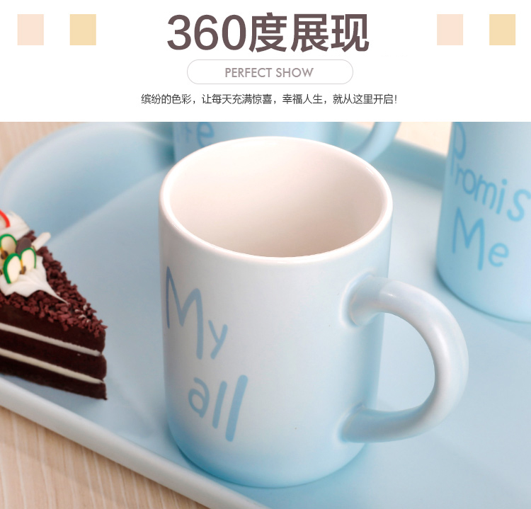Ms. Lovely tea set creative Nordic contracted checking ceramic cups household flower pot set