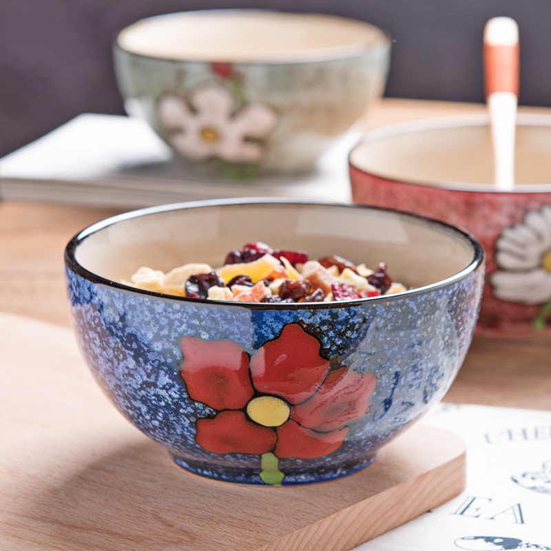 Creative ceramic bowl tableware Japanese household eat bowl students express m rainbow such as bowl bowl mercifully soup bowl meal