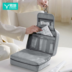 Travel Toiletry Bag for Men, Portable Dry and Wet Separation, Business Trip Care, Waterproof Storage, Hanging Cosmetic Bag, Large Capacity for Women