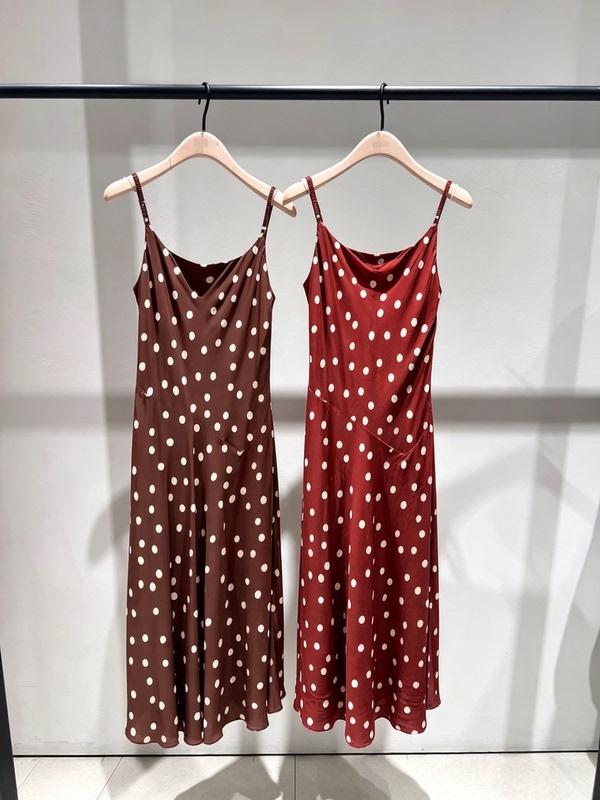 Authentic Suspender Dress 2026 Autumn New Retro Polka Dot Rayon Crepe Bias-Cut Waist-Cinching Dress Mbf3Drs032 Authentic Suspender Dress 2026 Autumn New Retro Polka Dot Rayon Crepe Bias-Cut Waist-Cinching Dress Mbf3Drs032