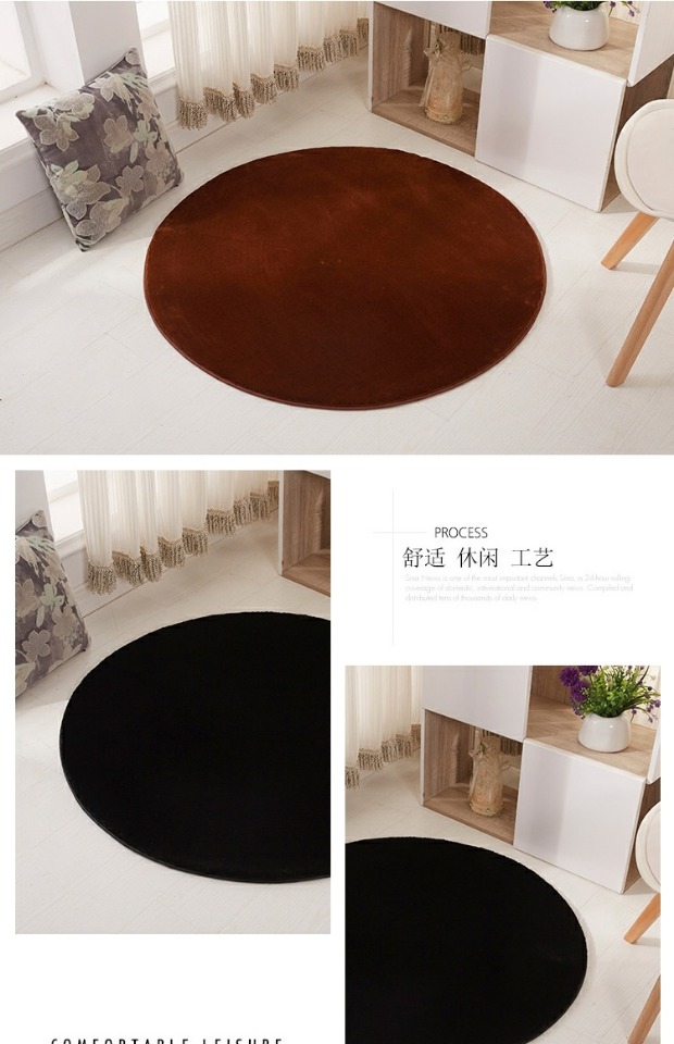 Lớn vòng đỏ thảm phòng khách bàn cà phê phòng ngủ cạnh giường sang trọng Đám cưới thảm lễ hội thảm tròn thảm - Thảm thảm trải sàn