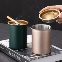 Stainless steel car ashtray multifunctional creative personality car interior ashtray with cover windproof metal male