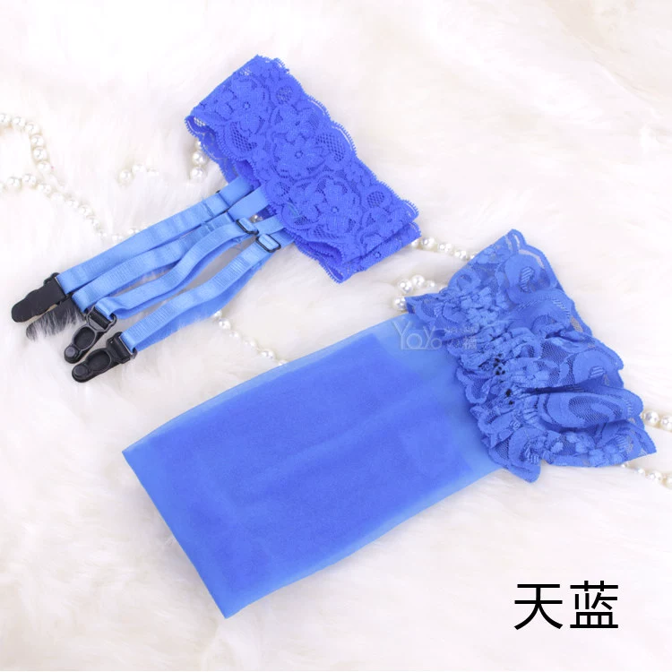 Garter + vớ treo ren gợi cảm vớ cao phù hợp với dây đeo vớ vớ cổ cao