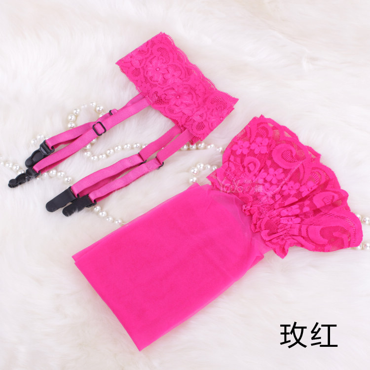 Garter + vớ treo ren gợi cảm vớ cao phù hợp với dây đeo vớ tất hàn quốc