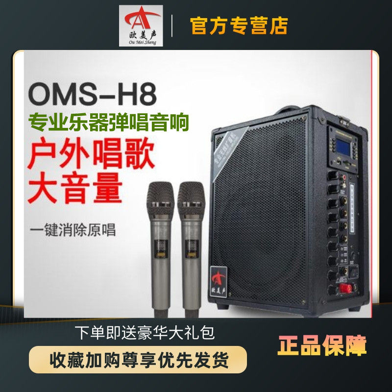 European and American sound H8 H6 outdoor holding baby bag sound box convenient mobile professional Erhu guitar instrument Heavy low gun sound