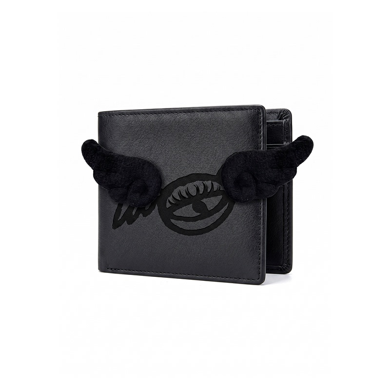 Nothingnessworld 26Ss (Spider/Eye) Genuine Leather Unisex Short Wallet