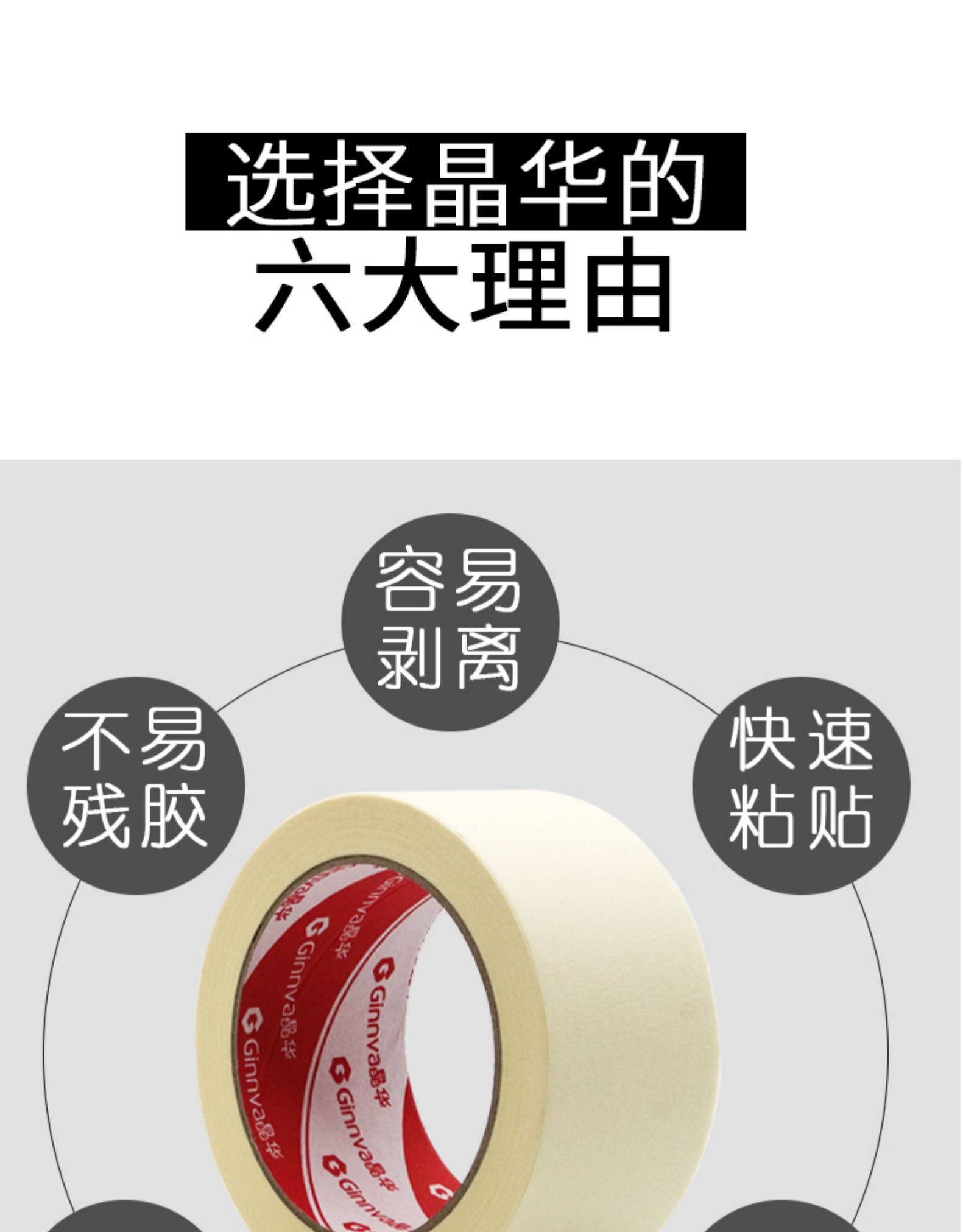 Băng dán mặt nạ chịu nhiệt độ Jinghua màu vàng trang trí có độ nhớt cao phun sơn mặt nạ băng giấy bảo vệ Băng keo tùy chỉnh 30 mét băng dính giấy
