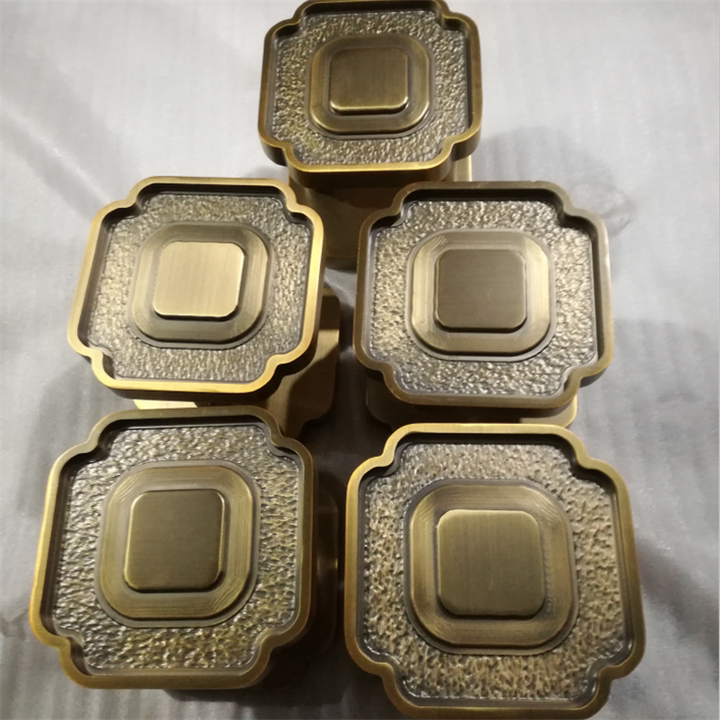 Custom bronze glass door handle handle Hotel club square door handle Chinese shaped glass door handle