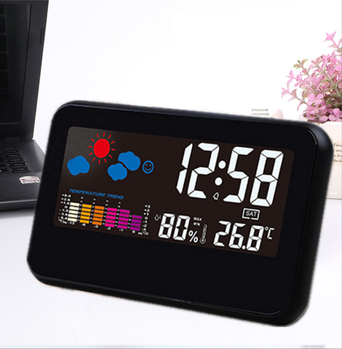 Japan imports indoor thermometer housebaby room temperature and humidity meter high precision creative European style multi-function