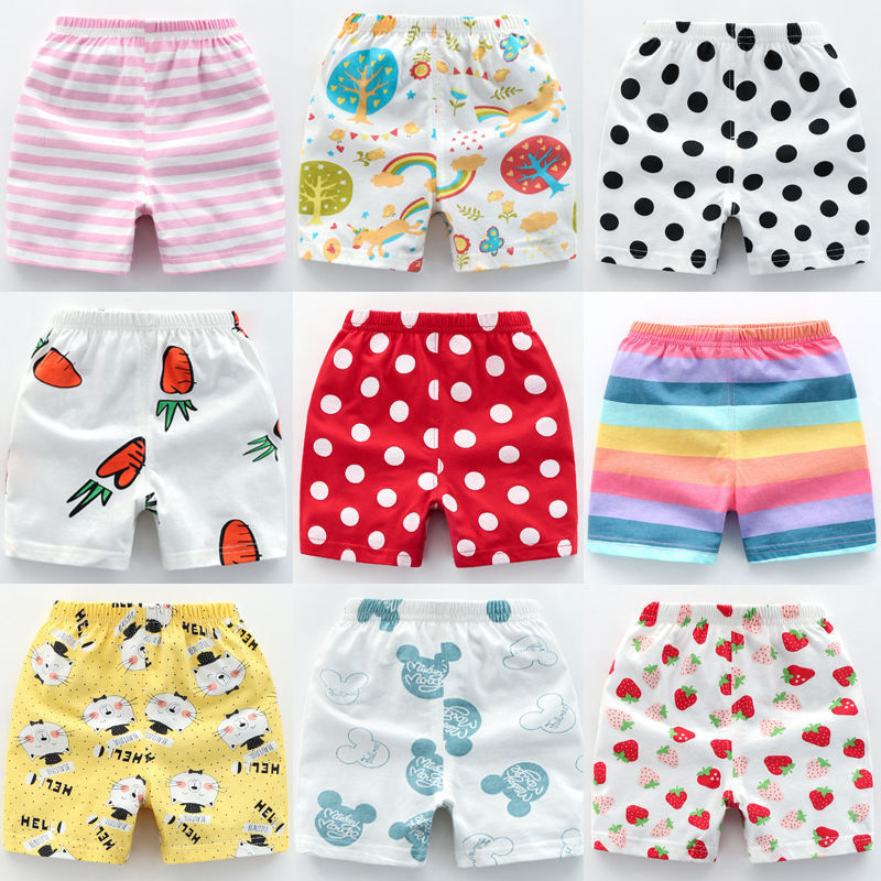 Female Baby Pure Cotton Pants 3 Children Summer Clothing Slim Fit Baby Casual Shorts Summer 0 1 Boy Open Gear Pants 2 Tide
