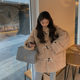 2023 New Brown Bear Imported Sheep Shear Horn Button Loose Fur Jacket Lamb Hair Coat Women's Young Style