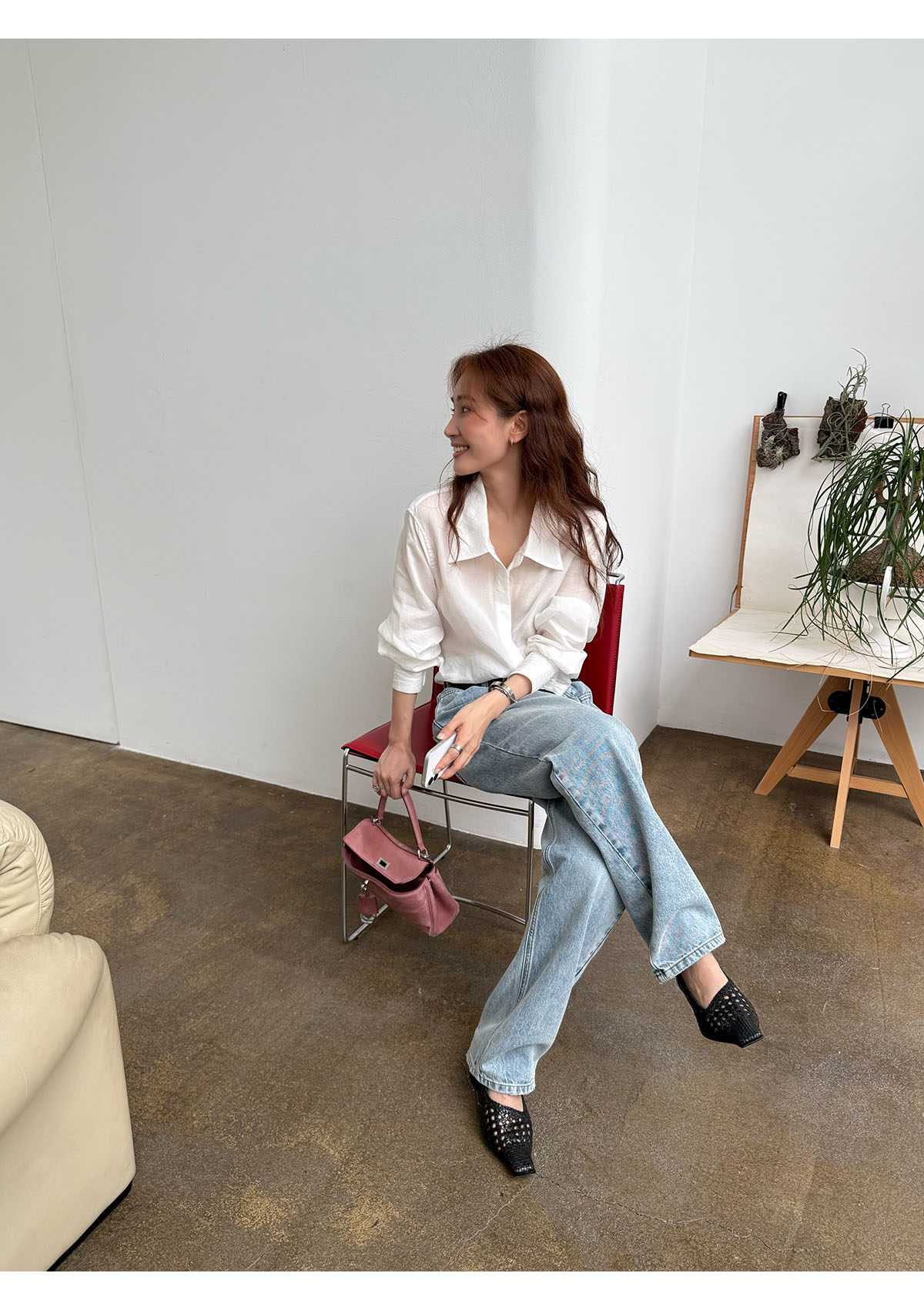 INAIEN笑笑家 "Белый лунный свет" рубашка из тенсела с длинными волокнами и искусственным шелком, стройнящая элегантная приталенная универсальная рубашка