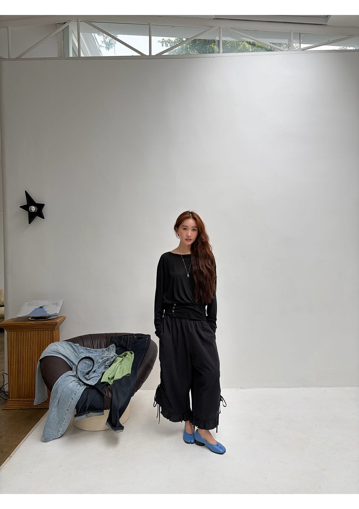 INAIEN笑笑家 "Легкий кислород" весенне-летняя тенсел-шерстяная приталенная солнцезащитная кофта тонкая с длинным рукавом