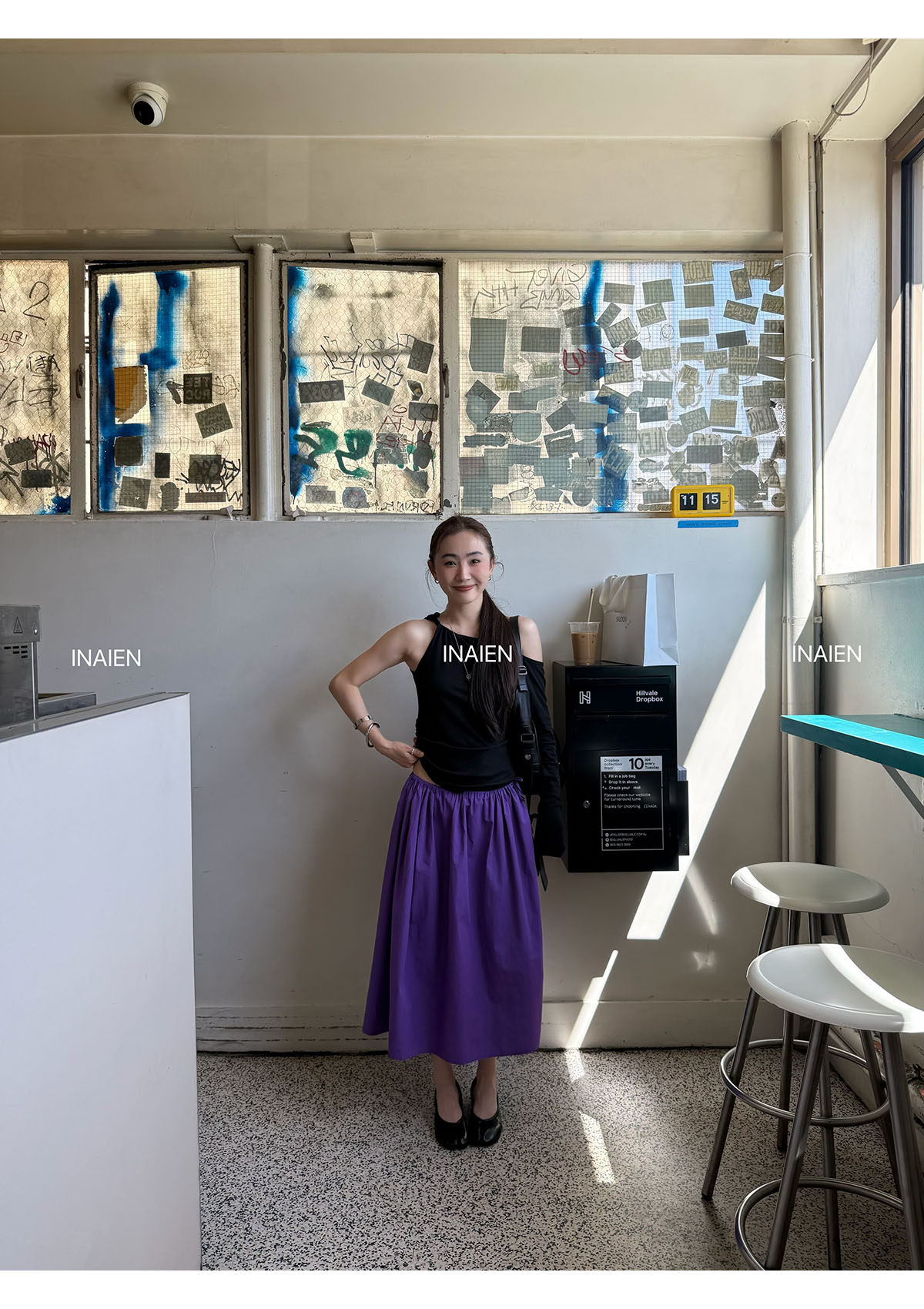 INAIEN笑笑家 "Вальс" уникальная красивая полуюбка скрывающая недостатки фигуры на весну 2026