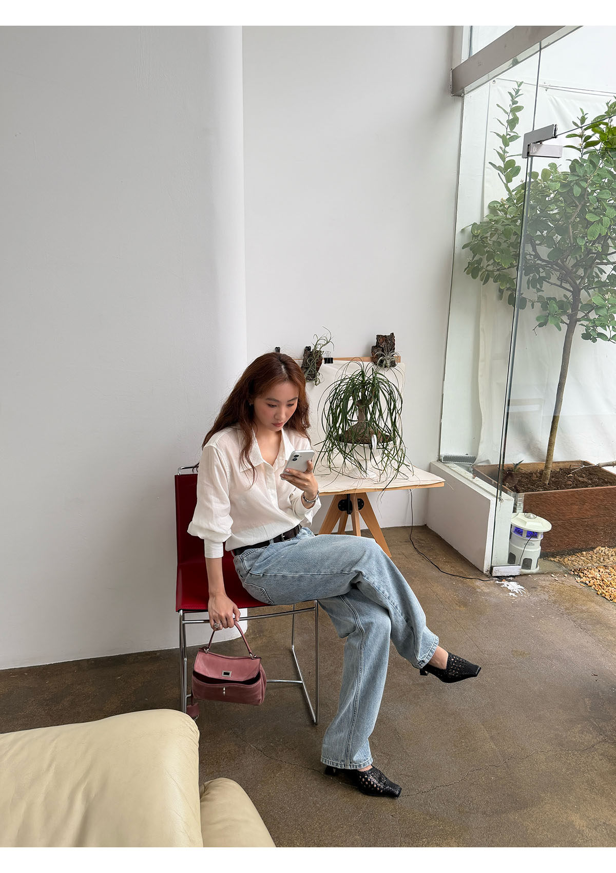 INAIEN笑笑家 "Белый лунный свет" рубашка из тенсела с длинными волокнами и искусственным шелком, стройнящая элегантная приталенная универсальная рубашка