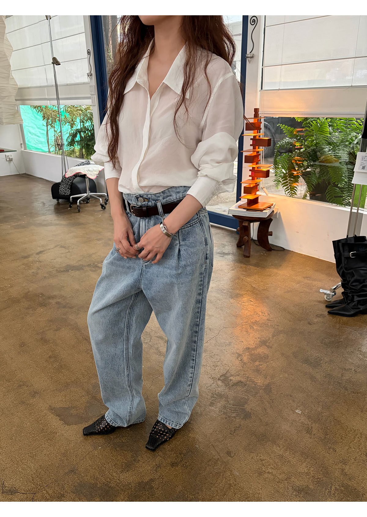 INAIEN笑笑家 "Белый лунный свет" рубашка из тенсела с длинными волокнами и искусственным шелком, стройнящая элегантная приталенная универсальная рубашка