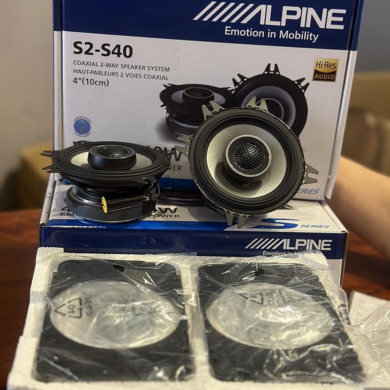 Japan Alpine S2-S40 Car 4inch Speaker Full-Range Loudspeaker Car Audio Modification 4X6 Coaxial Speaker