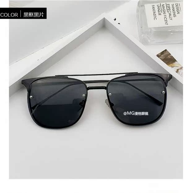 Hàn Quốc ulzzang Harajuku phim thủy tinh full frame kính râm nữ đường phố hipster chic gió đa năng kính râm nam kính mắt anna