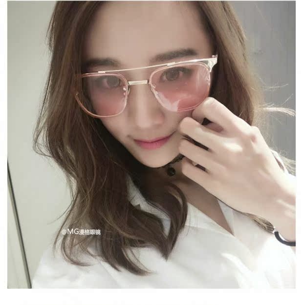 Hàn Quốc ulzzang Harajuku phim thủy tinh full frame kính râm nữ đường phố hipster chic gió đa năng kính râm nam kính mắt anna