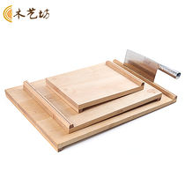 Japanese wooden cutting board cutting board solid wood household chopping board household rolling noodle antibacterial and mildew proof dual-use cutting board sub-pad