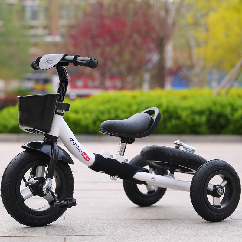 Original True Seven Color New Children Three-wheeled Bike No Pedalling Scooter two wheels Balanced Car Deformation Combined Baby Carrier-Taobao