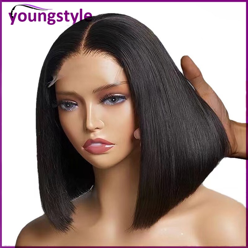 12A Double Drawn Straight Bob Vietnam Human Hair Lace Wigs