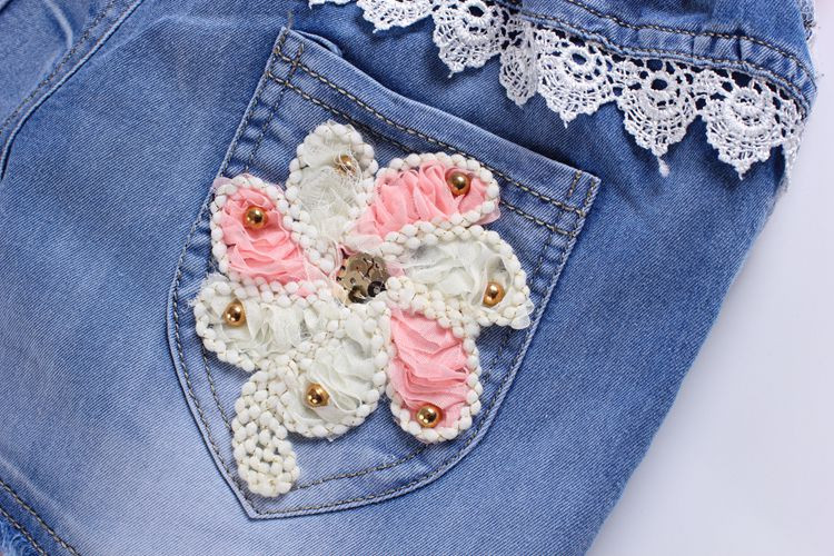 Trai quần short denim 2018 trẻ em mới của quần áo cô gái mùa hè bé năm quần quần trẻ em phần mỏng 3-12 tuổi